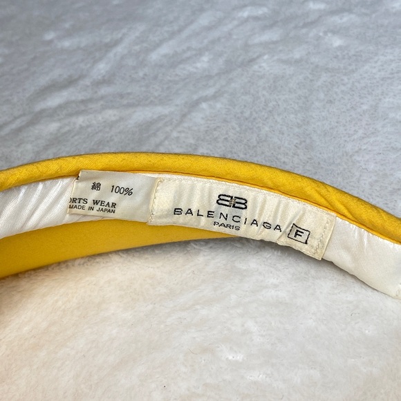 BALENCIAGA Yellow Visor - Authentic - Picture 6 of 6